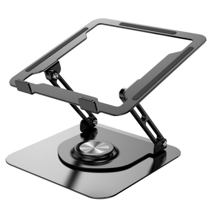 Lisslune | D147 Folding 360 Degree Rotating Laptop Lift Bracket Aluminum Alloy Notebook Stand (Black)