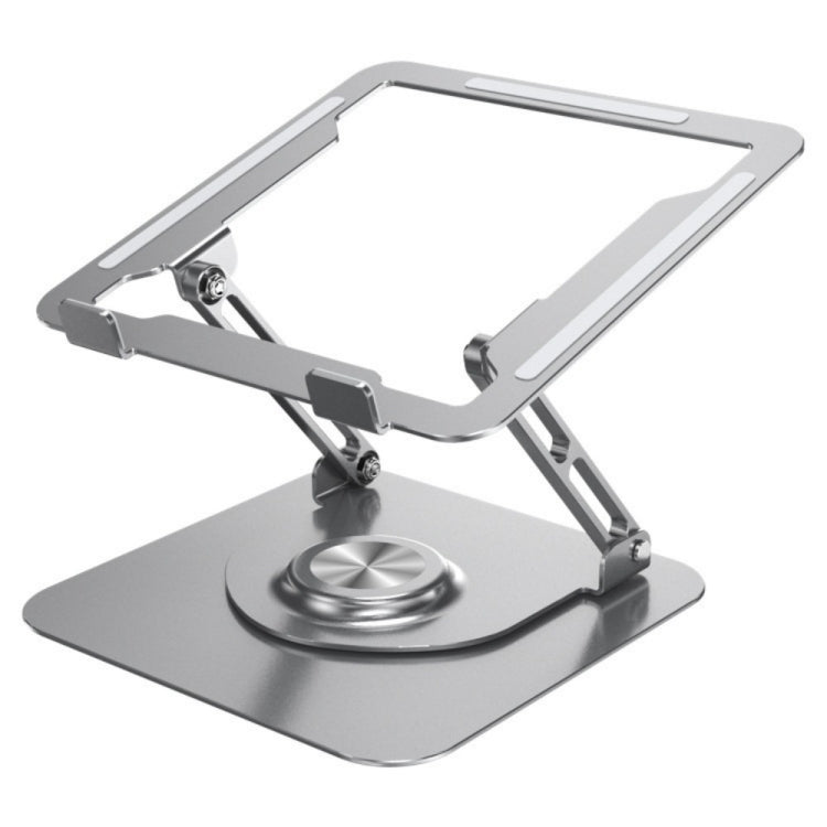 Lisslune | D147 Foldable 360 Degree Rotatable Laptop Lifting Bracket Aluminum Alloy Notebook Desktop Stand (Silver)