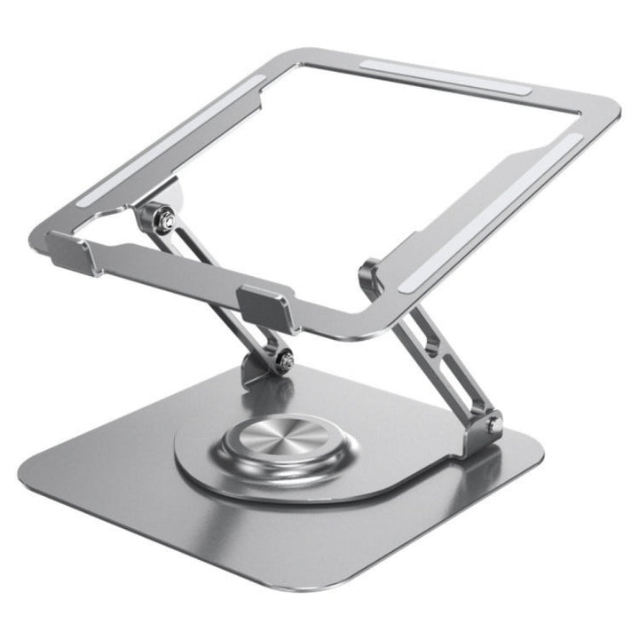 Lisslune | D147 Foldable 360 Degree Rotatable Laptop Lifting Bracket Aluminum Alloy Notebook Desktop Stand (Silver)