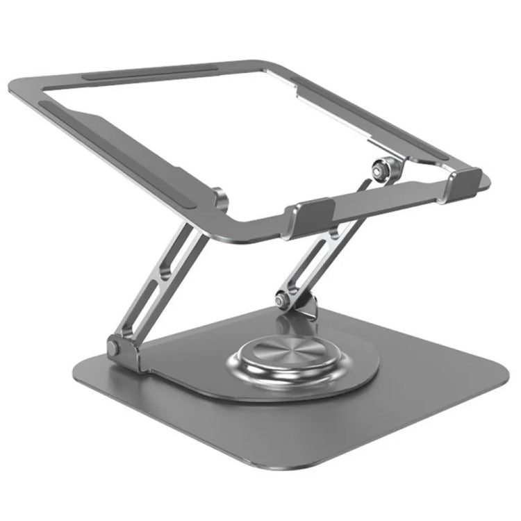 Lisslune | D147 Folding 360 Degree Rotating Laptop Lift Bracket Aluminum Alloy Notebook Stand (Black)