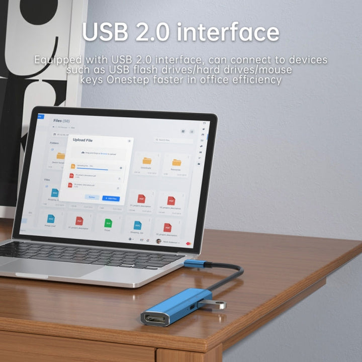 Lisslune | V264B 3 in 1 USB-C / Type-C to USB3.0 + PD3.0 + DP1.4 3-Port Multi Splitter Adapter OTG HUB