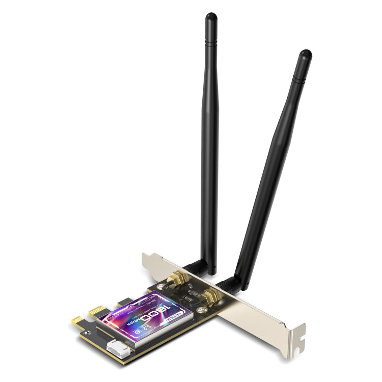 Lisslune | EDUP EP-9658 PCI-E WiFi 6 Card AX1800M Bluetooth 5.2 Adapter for Desktop PC, 2.4GHz/5.8GHz Dual-Band Wireless PCI-E Internal Network Card