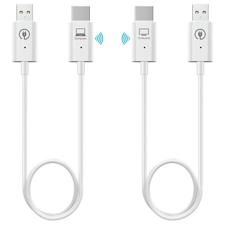Lisslune | Wireless HDMI Transmitter and Receiver Kit, HDMI Wireless Extender Adapter, 1080P 60fps Video Audio Projection for PC, Laptop, Camera to HDTV/Projector