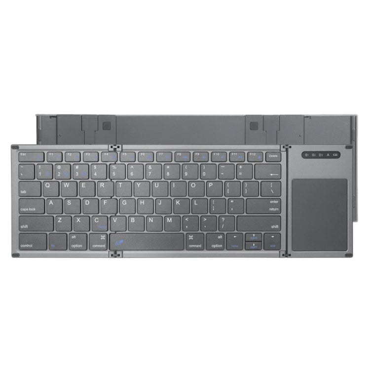 Lisslune | B066T Triple-Foldable Wireless Bluetooth Keyboard Compatible Multi-System Mobile Tablet Keyboard