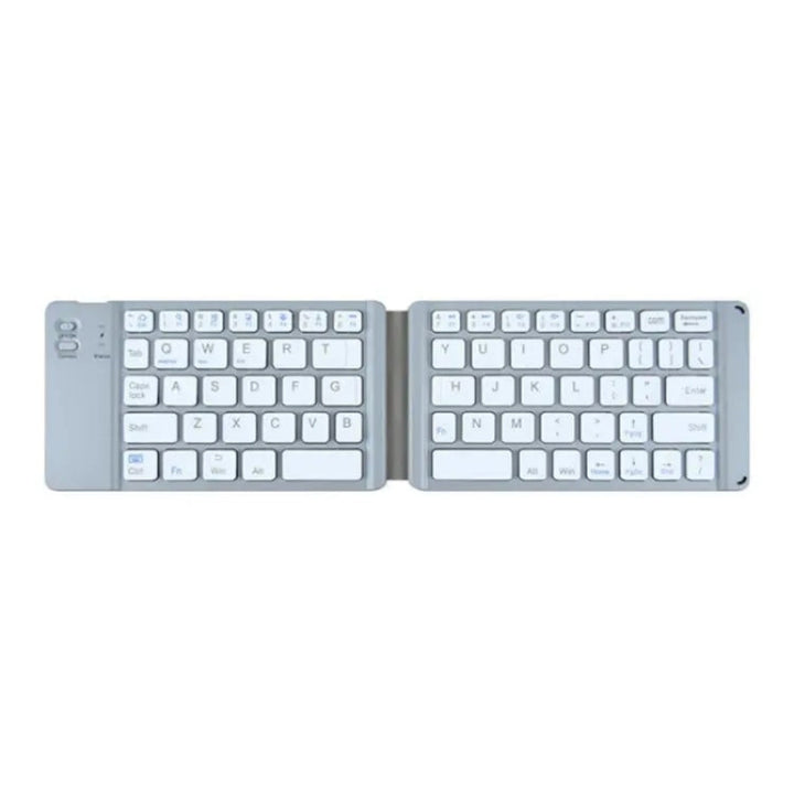 Lisslune | BT18 Bluetooth Keyboard Magnetic Foldable Wireless Keyboard For Phones Tablets Computers (Gray)