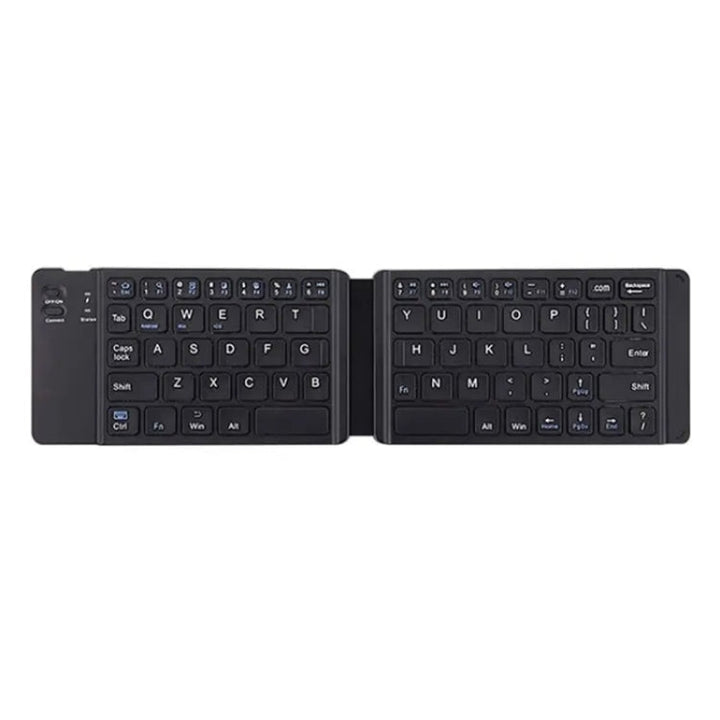 Lisslune | BT18 Bluetooth Keyboard Magnetic Folding Wireless Keyboard for Phones Tablets Computers (Black)