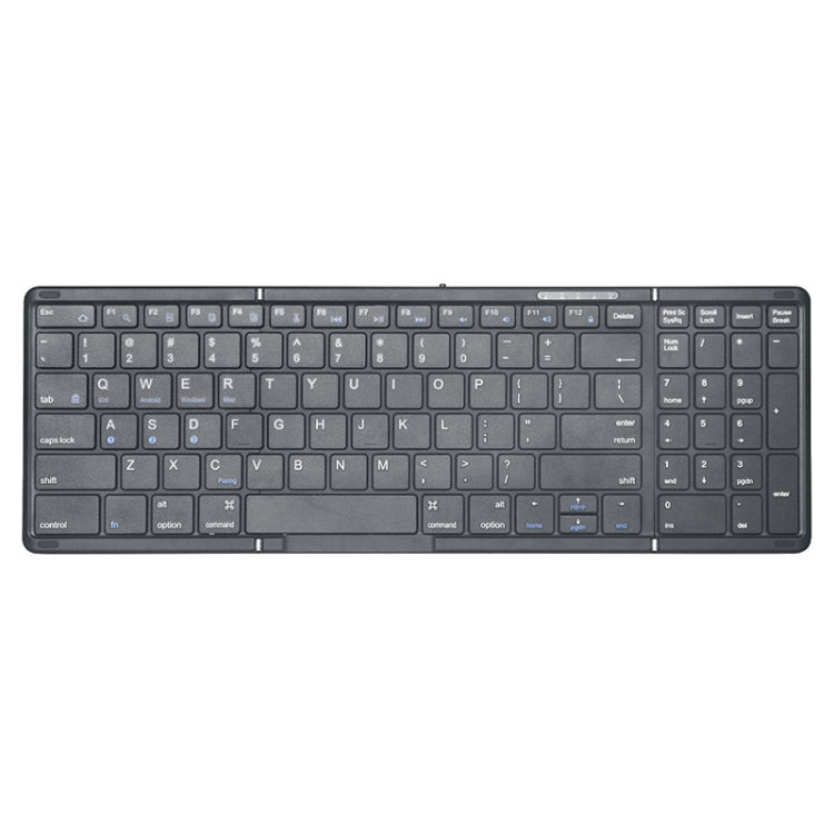 Lisslune | B099 Tablets Laptops 3-Mode Wireless Bluetooth Keyboard Rechargeable Foldable Silent Keyboard