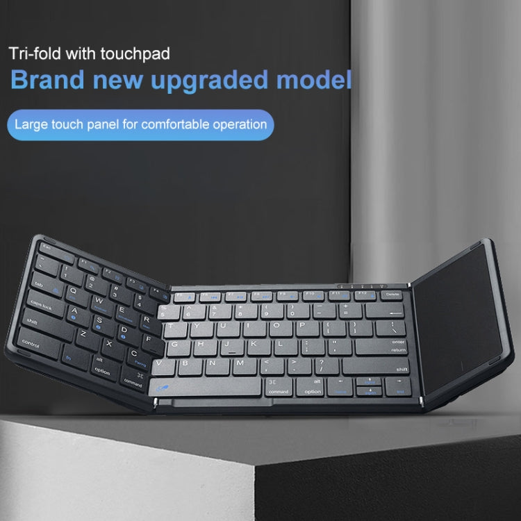 Lisslune | B099T Handy Tablet Laptop Universal Portable Foldable Touchpad Bluetooth Wireless Keyboard