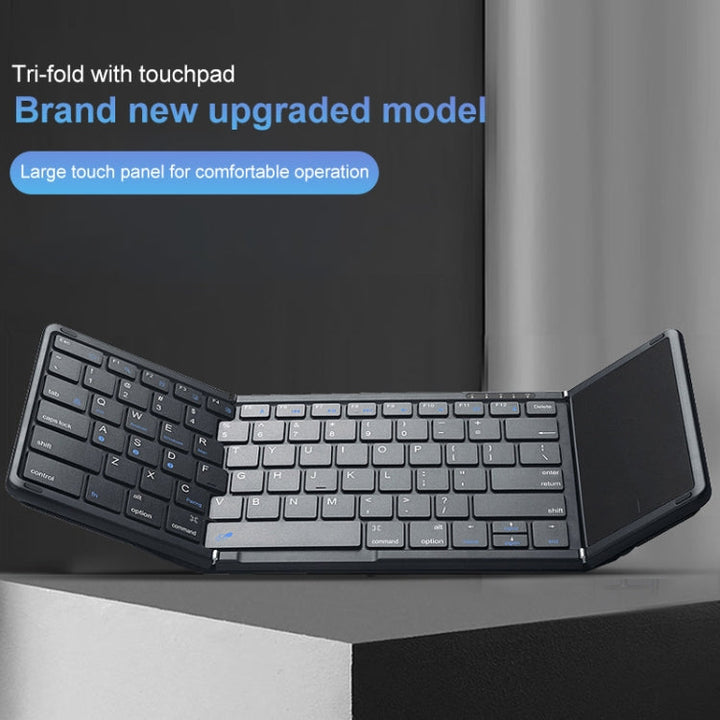 Lisslune | B099T Handy Tablet Laptop Universal Portable Foldable Touchpad Bluetooth Wireless Keyboard