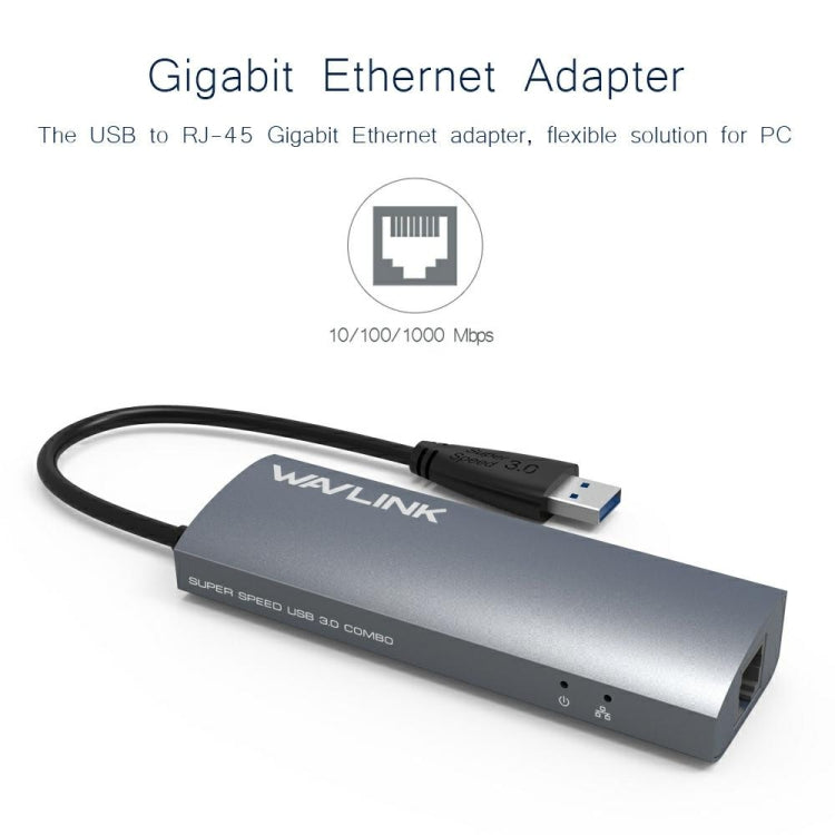 Lisslune | Wavlink UH3031G 10 in 1 Type-C to USB 3.0 Dock USB 3 Ports Hub HDMI Adapter