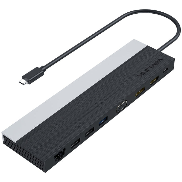Lisslune | Wavlink UMD03 Triple Display Adapter Type-C Hub 12 in 1 Docking Station