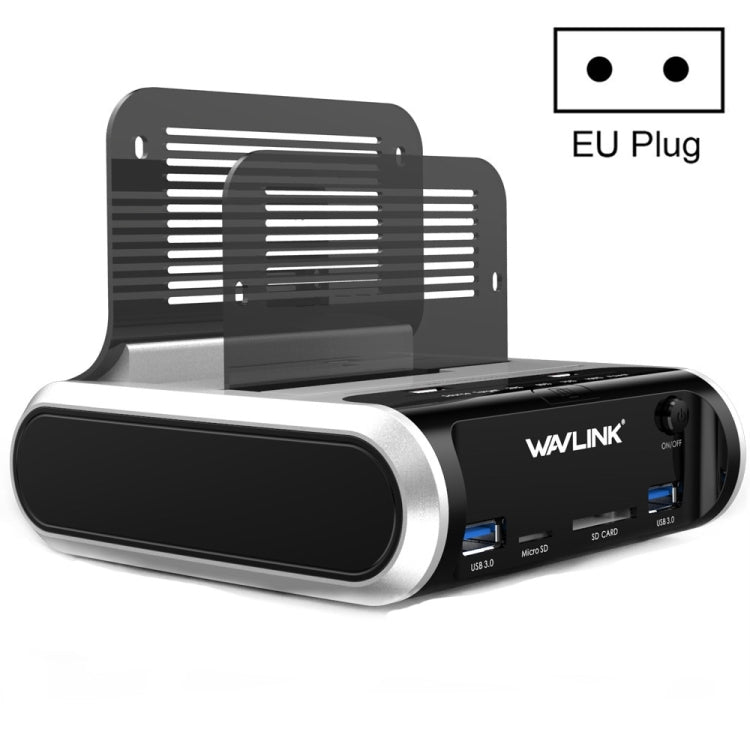 Lisslune | Wavlink ST336A SSD HDD Fast Offline Copy SATA USB 3.0 External Hard Drive Enclosure (EU Plug)