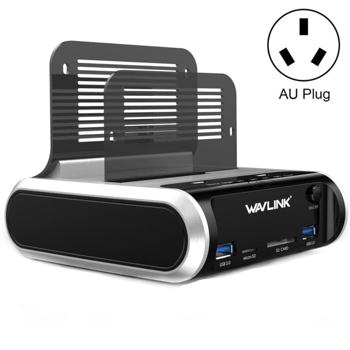 Lisslune | Wavlink ST336A SSD HDD Fast Offline Copy SATA USB 3.0 External Hard Drive Case (AU Plug)