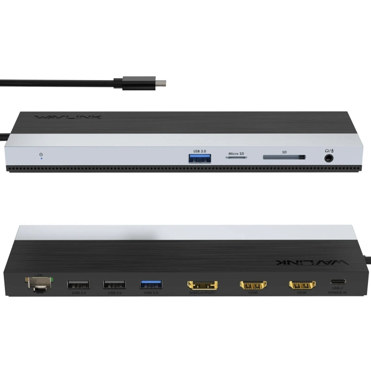 Lisslune | Wavlink UMD08 DisplayPort 12 in 1 Type-C Triple Display Docking Station