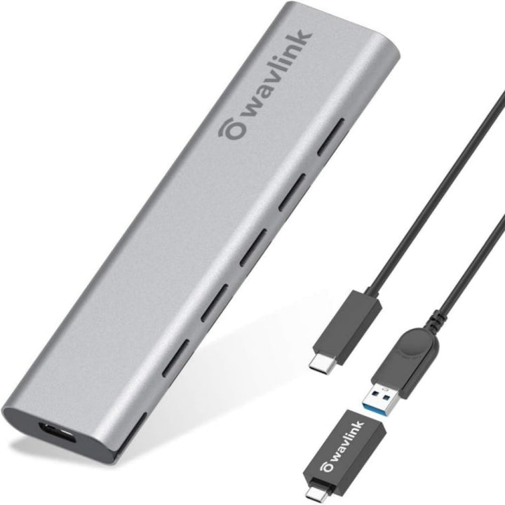 Lisslune | Wavlink ST338C M.2 NVMe SSD PCIE UASP M key NGFF SATA USB-C SDD hard drive enclosure adapter