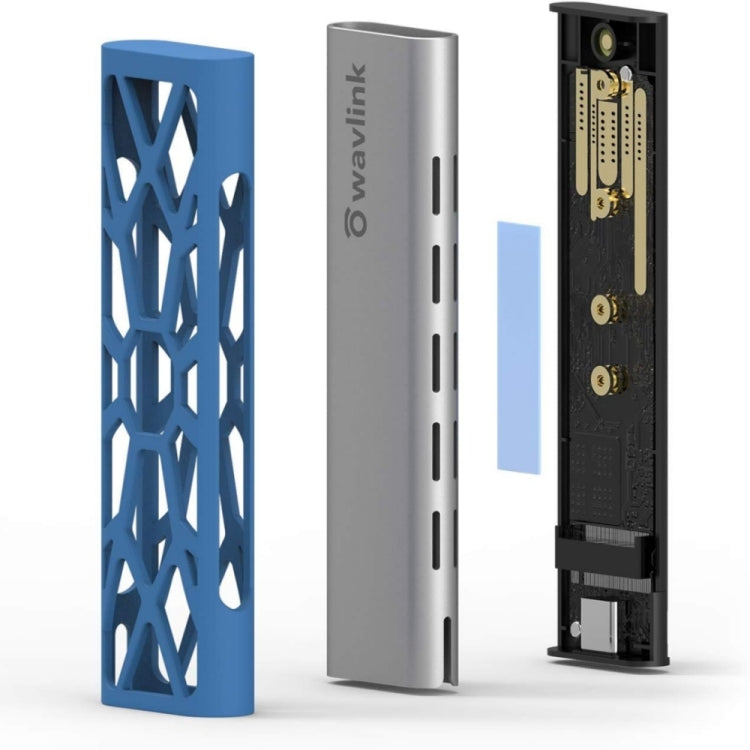 Lisslune | Wavlink ST338C M.2 NVMe SSD PCIE UASP M key NGFF SATA USB-C SDD hard drive enclosure adapter