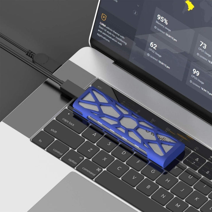 Lisslune | Wavlink ST338C M.2 NVMe SSD PCIE UASP M key NGFF SATA USB-C SDD hard drive enclosure adapter