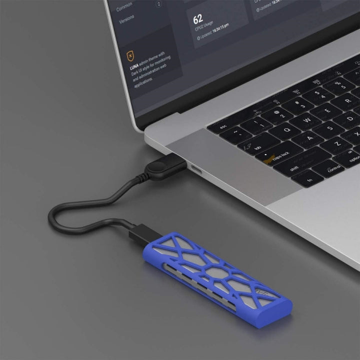 Lisslune | Wavlink ST338C M.2 NVMe SSD PCIE UASP M key NGFF SATA USB-C SDD hard drive enclosure adapter