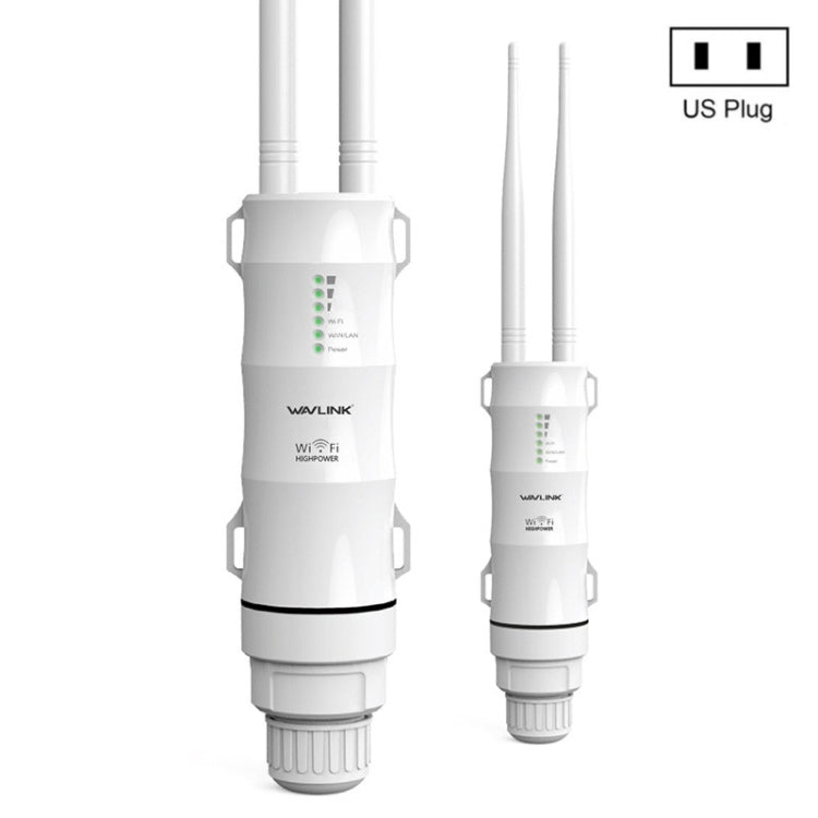 Lisslune | WAVLINK WN570HA1 Weatherproof 2.4+5GHz 600Mbps Outdoor WiFi Range Router Extender, Plug: US Plug