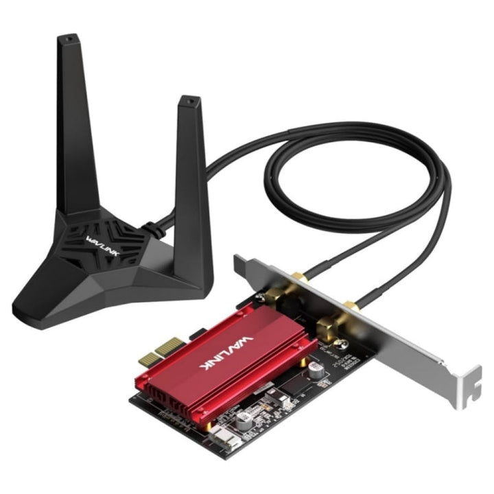 Lisslune | WAVLINK WN675X3-PCIE Tri-Band 5400Mbps WiFi 6E PCIe Wireless Adapter BT 5.3 Network Card