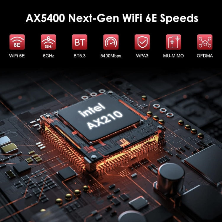 Lisslune | WAVLINK WN675X3-PCIE Tri-Band 5400Mbps WiFi 6E PCIe Wireless Adapter BT 5.3 Network Card