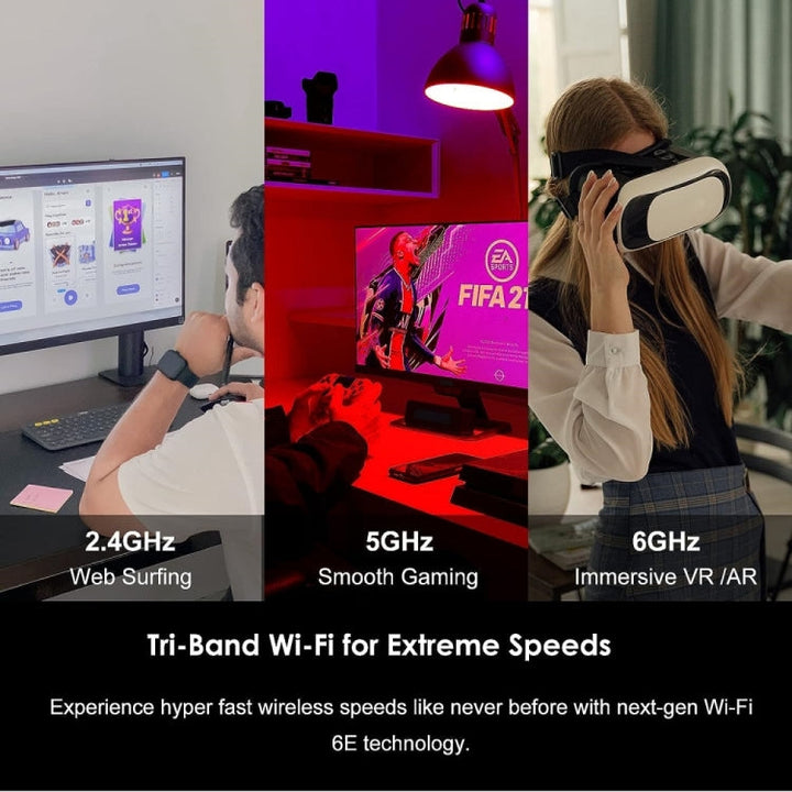 Lisslune | WAVLINK WN675X3-PCIE Tri-Band 5400Mbps WiFi 6E PCIe Wireless Adapter BT 5.3 Network Card