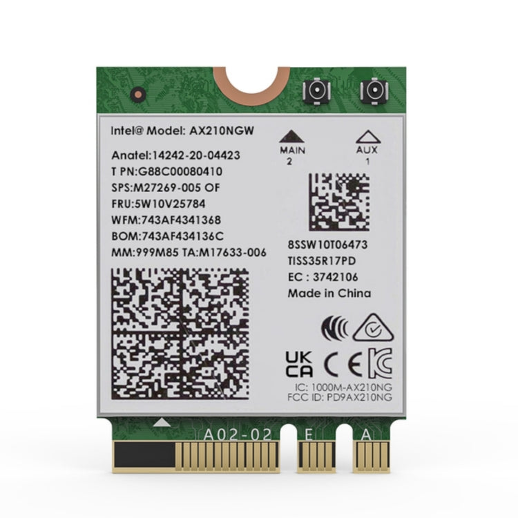 Lisslune | WAVLINK WN675X3M Tri-Band Wi-Fi 6E Network Card Module BT 5.2 5400Mbps Network Adapter