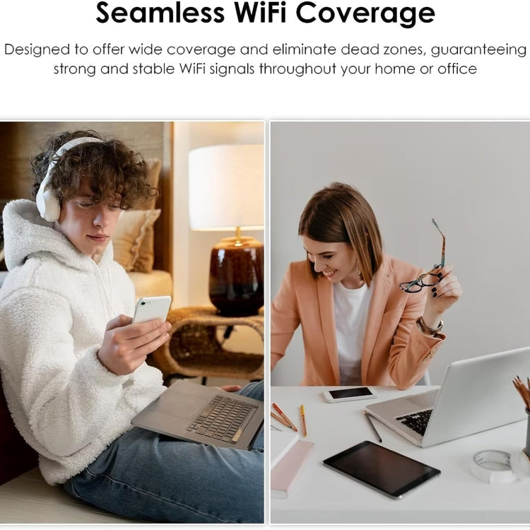 Lisslune | WAVLINK WN532A3 WPA2-PSK 300Mbps Dual Band Wireless Repeater AC1200M Wireless Router, Socket: EU Plug