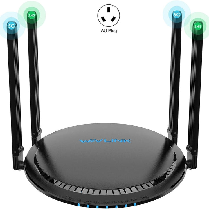 Lisslune | WAVLINK WN531MX3 Extended Coverage AX3000 WiFi 6 Wireless Router Dual-Band Wireless Repeater, Plug: AU Plug