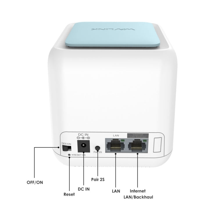 Lisslune | WAVLINK WN535M1 WiFi Wireless Router 11AC AC1200 Mesh Wireless Repeater Signal Amplifier, Plug: AU Plug