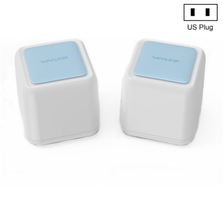 Lisslune | WAVLINK WN535M2 For Home Office 2 Piece Mesh Wireless Router AC1200 Dual Band WiFi Signal Booster, Plug: US Plug