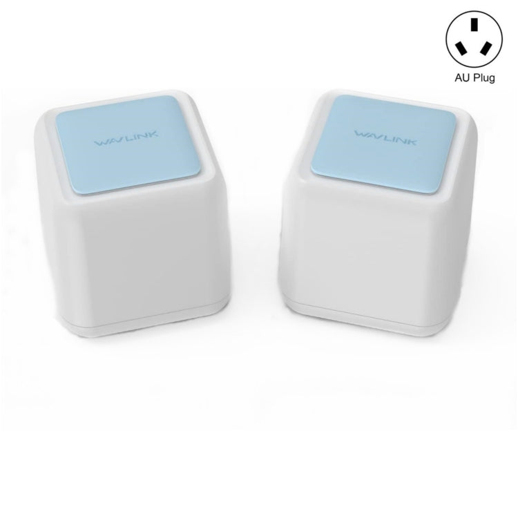 Lisslune | WAVLINK WN535M2 For Home Office 2 Piece Mesh Wireless Router AC1200 Dual Band WiFi Signal Booster, Plug: AU Plug