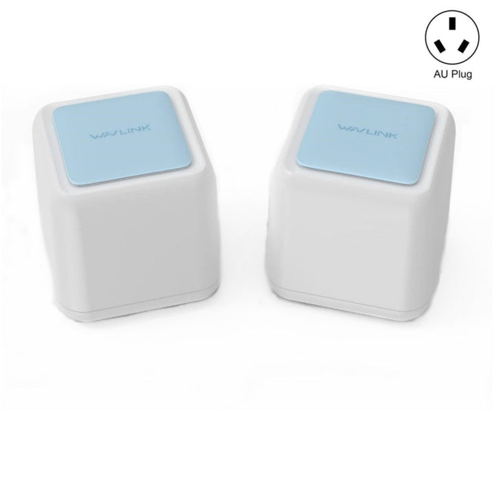 Lisslune | WAVLINK WN535M2 For Home Office 2 Piece Mesh Wireless Router AC1200 Dual Band WiFi Signal Booster, Plug: AU Plug