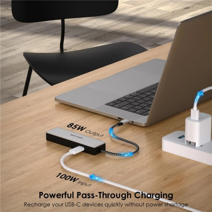 Lisslune | WAVLINK UHP3413 6 in 1 4K Thunderbolt 3 Type-C Device Hub Adapter USB-C Docking Station