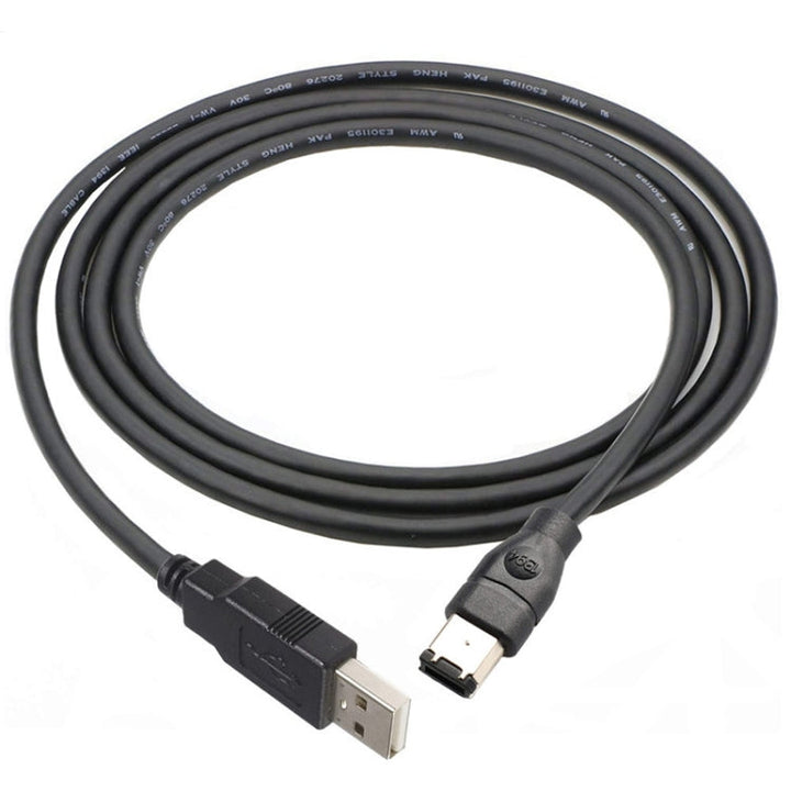 Lisslune | JUNSUNMAY Firewire IEEE 1394 6 Pin Male to USB 2.0 Male Adapter Converter Cable, Length: 4.5 m