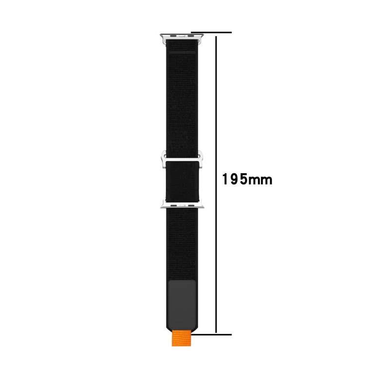 Lisslune | For Apple Watch SE 2022 40mm Double Hook and Loop Quick Nylon Watch Band (Black)