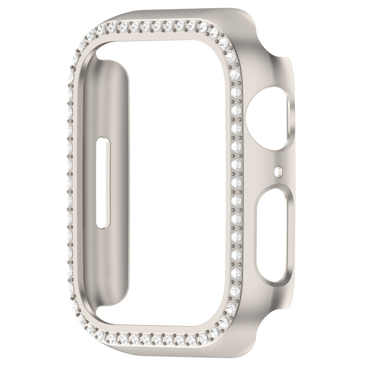 Lisslune | For Apple Watch SE 2023 44mm Diamond Hollow PC Watch Case (Starlight)