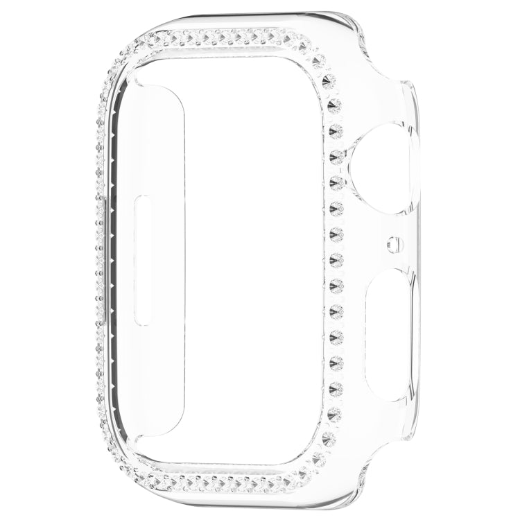 Lisslune | For Apple Watch Series 8 45mm Diamond Hollow PC Watch Case (Transparent)