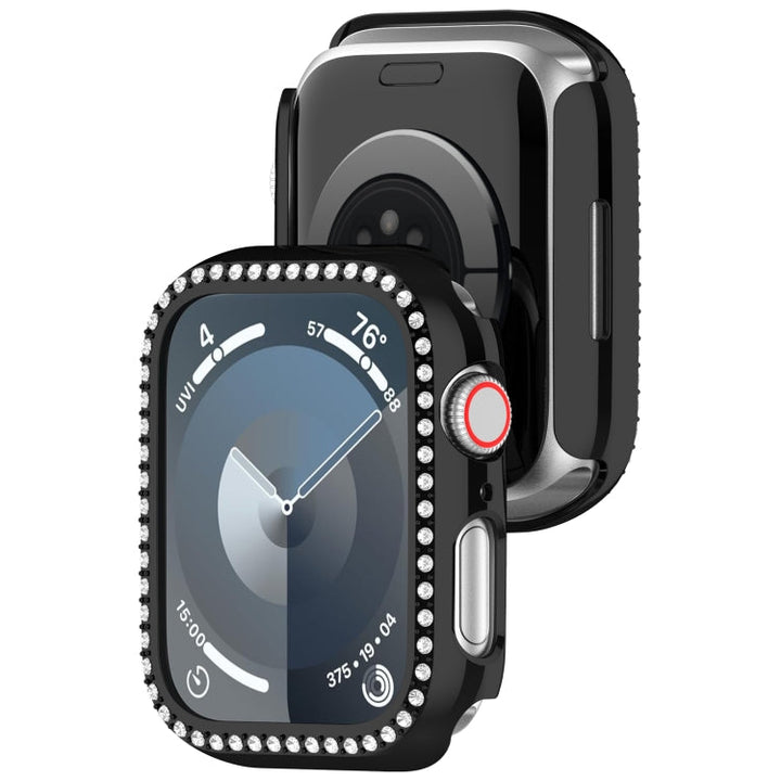 Lisslune | For Apple Watch SE 2022 40mm Diamond Hollow PC Watch Case (Black)