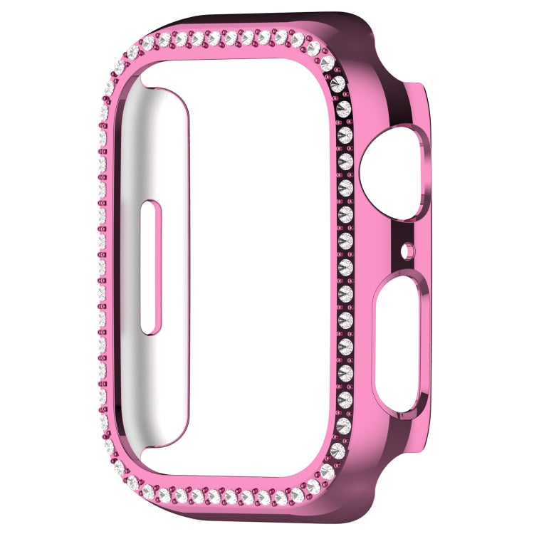 Lisslune | For Apple Watch SE 2022 44mm Diamond Hollow PC Watch Case (Pink)