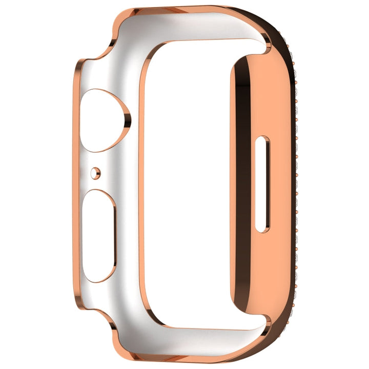 Lisslune | For Apple Watch SE 2022 44mm Diamond Hollow PC Watch Case (Rose Gold)