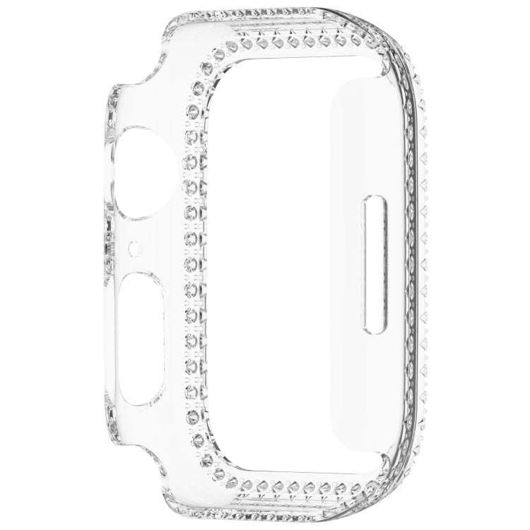 Lisslune | For Apple Watch Series 7 45mm Diamond Hollow PC Watch Case (Transparent)