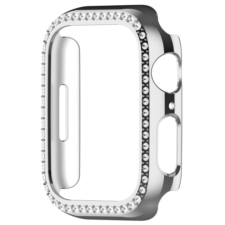 Lisslune | For Apple Watch Series 7 45mm Diamond Hollow PC Watch Case (Silver)