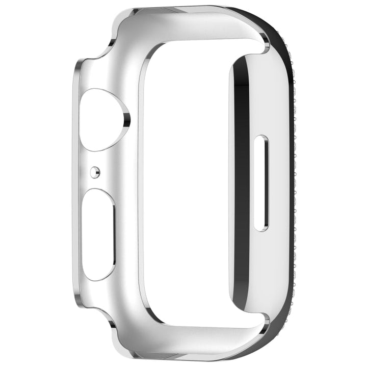 Lisslune | For Apple Watch Series 7 45mm Diamond Hollow PC Watch Case (Silver)
