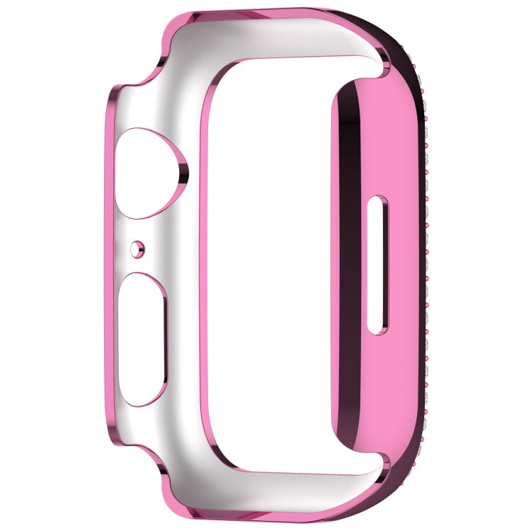 Lisslune | For Apple Watch Series 3 42mm Diamond Hollow PC Watch Case (Pink)