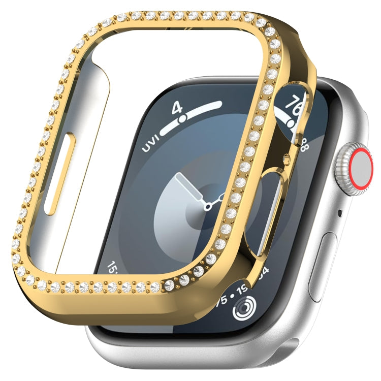 Lisslune | For Apple Watch Series 3 42mm Diamond Hollow PC Watch Case (Gold)