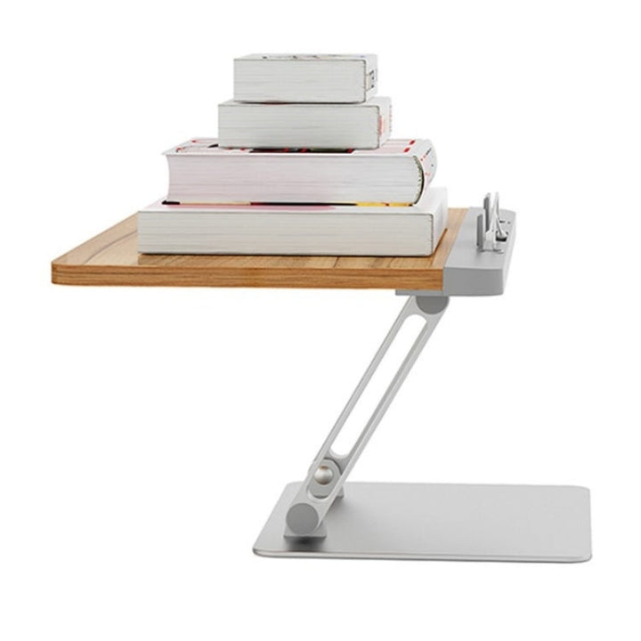 Lisslune | BG-2S Height Adjustable Laptop Stand ABS + Aluminum Alloy Desk Book Stand for Reading