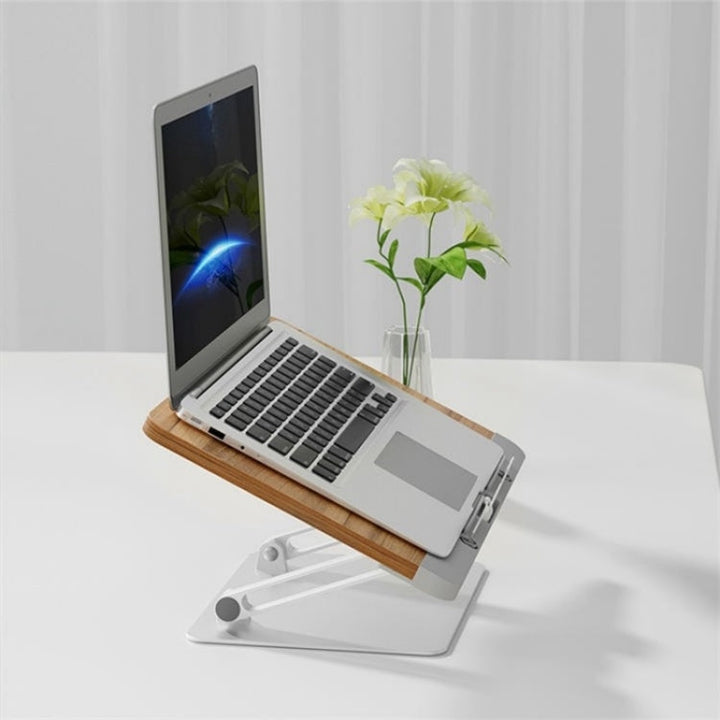 Lisslune | BG-2S Height Adjustable Laptop Stand ABS + Aluminum Alloy Desk Book Stand for Reading