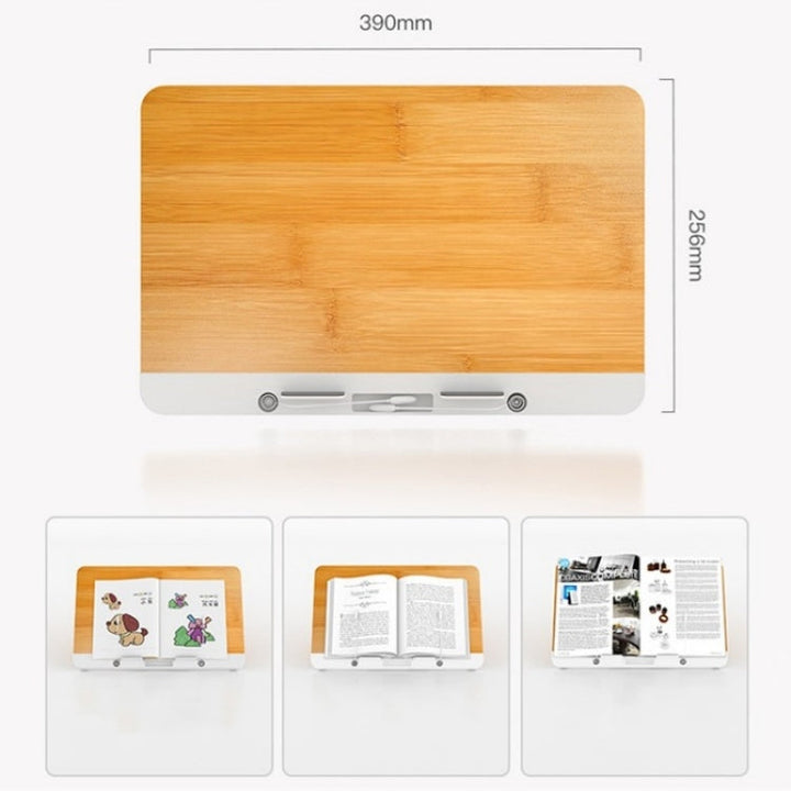 Lisslune | BG-2S Height Adjustable Laptop Stand ABS + Aluminum Alloy Desk Book Stand for Reading