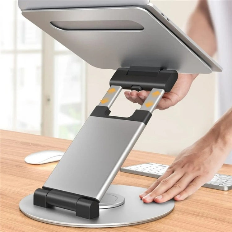 Lisslune | AS018-XS For 10-17 inch devices 360 degree rotatable adjustable laptop holder desktop stand (Gray)